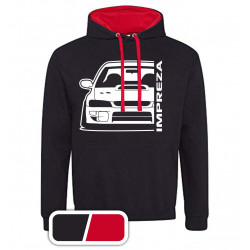 Subaru Impreza WRX Meaneye Type-R STI 98-99 Outline Modern Hoodie Varsity