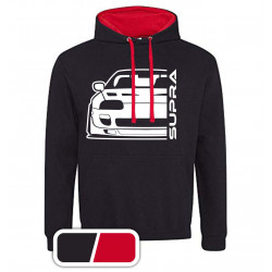 Toyota Supra MK4 Outline Modern Hoodie Varsity