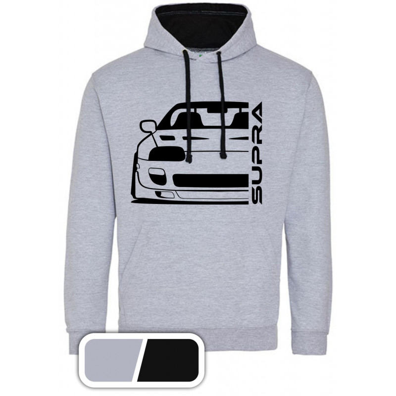 Toyota Supra MK4 Outline Modern Hoodie Varsity