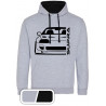 Toyota Supra MK4 Outline Modern Hoodie Varsity