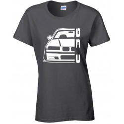 Bmw E36 Outline Modern T-Shirt Lady B-003