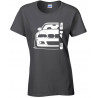 Bmw E46 Outline Modern T-Shirt Lady B-004