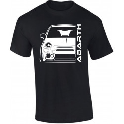 Fiat Abarth 595 2019 Outline Modern T-Shirt FI-001