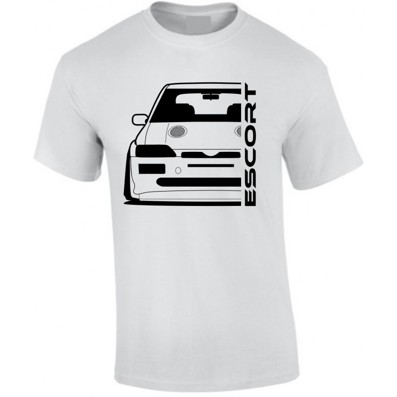 Ford Escort MK5 Cosworth Outline Modern T-Shirt FO-002