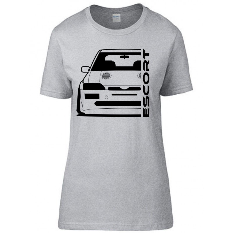 Ford Escort MK5 Cosworth Outline Modern T-Shirt Lady FO-002