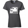 Honda Civic EG 3 4 5 6 Outline Modern T-Shirt Lady