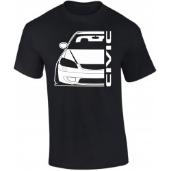 Honda Civic EM 2 Facelift Outline Modern T-Shirt