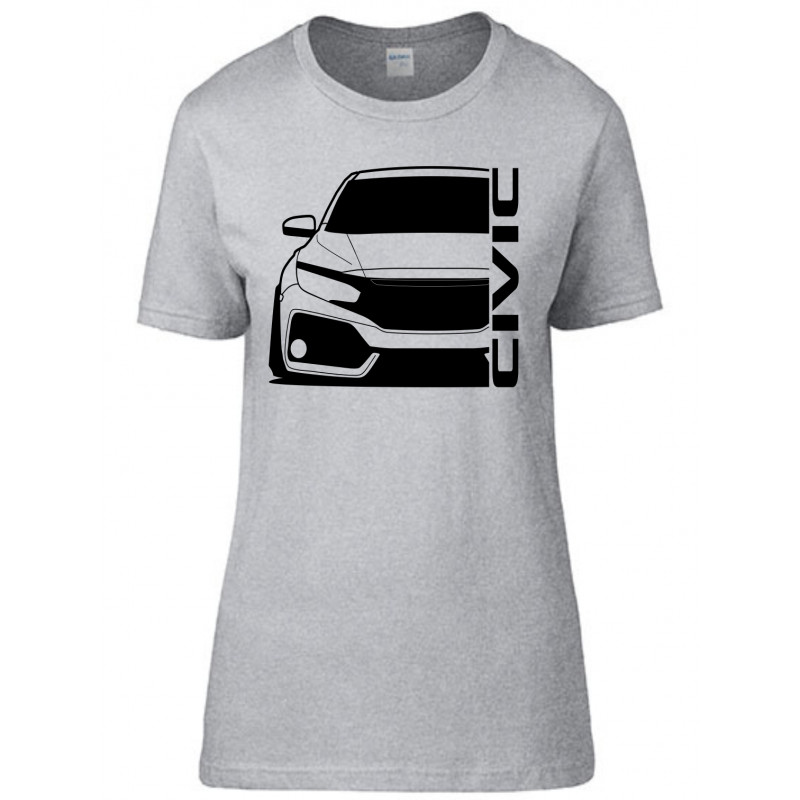 Honda Civic FK7 17-18 Outline Modern T-Shirt Lady