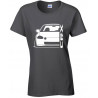 Honda Crx Del Sol EH 6 EG 2 Outline Modern  T-Shirt Lady