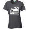 Honda Prelude BB 6 Outline Modern T-Shirt Lady