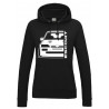 Ford Escort MK5 Cosworth Outline Modern Hoodie Lady