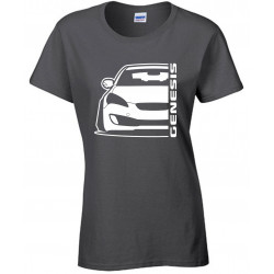 Hyundai Genesis Coupe Outline Modern T-Shirt Lady
