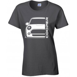 Mini Cooper 2014 Outline Modern T-Shirt Lady