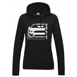 Ford Mustang Shelby GT500 2020 Outline Modern Hoodie Lady FO-005