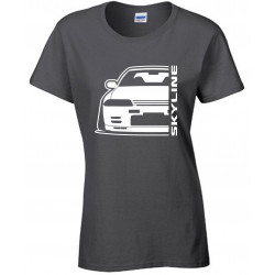 Nissan Skyline R32 GTR Outline Modern T-Shirt Lady