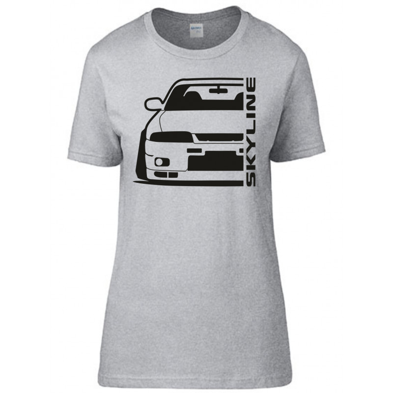 Nissan Skyline R33 GTR Outline Modern T-Shirt Lady