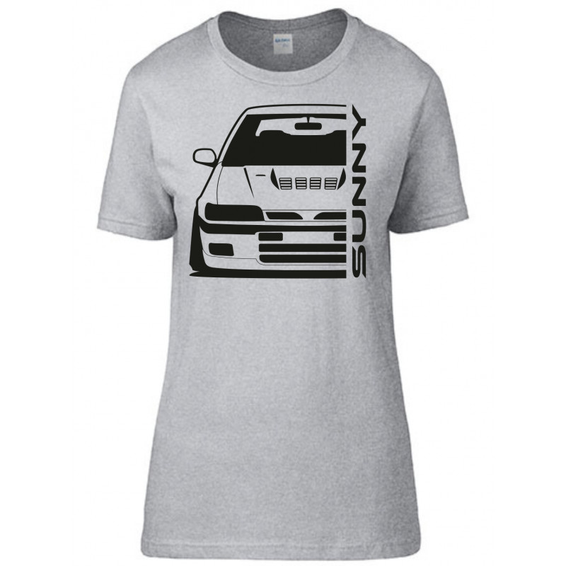 Nissan Sunny GTI-R Outline Modern T-Shirt Lady