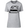 Opel Ascona B Outline Modern T-Shirt Lady