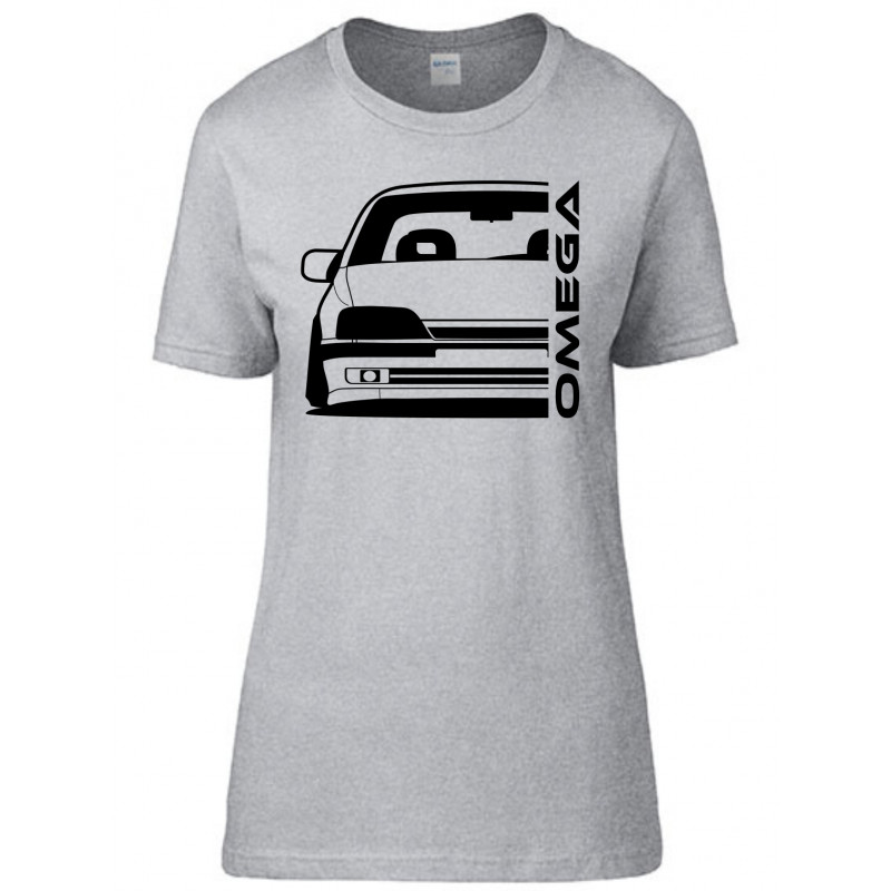 Opel Omega A Outline Modern T-Shirt Lady