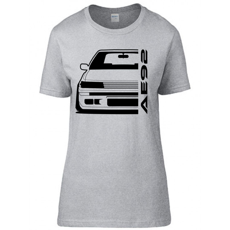 Toyota AE92 GTI Outline Modern T-Shirt Lady