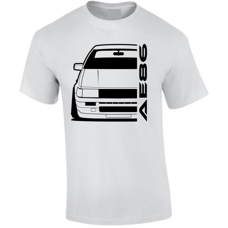 Toyota Corolla AE86 Outline Modern T-Shirt