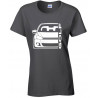 Vollswagen Golf 6 Typ 1K 08-13 Outline Modern T-Shirt Lady