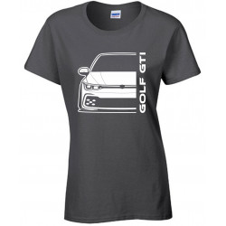 Volkswagen Golf GTI MK8 Outline Modern T-Shirt Lady