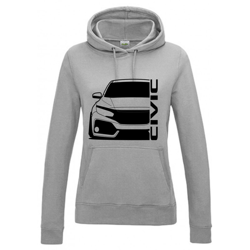 Honda Civic FK7 17-18 Outline Modern Hoodie Lady