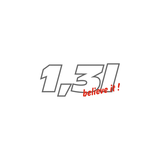 1.3L Believe It Sticker