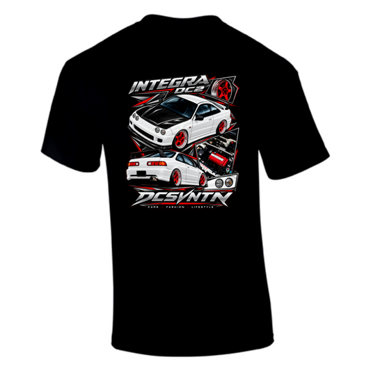CP-263 Integra DC2 EDM White Carbon T-Shirt Schwarz