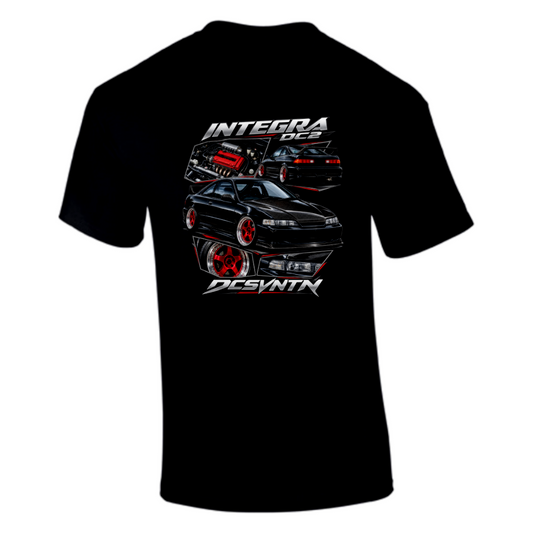CP-260 Integra DC2 JDM Black Chrom T-Shirt Schwarz