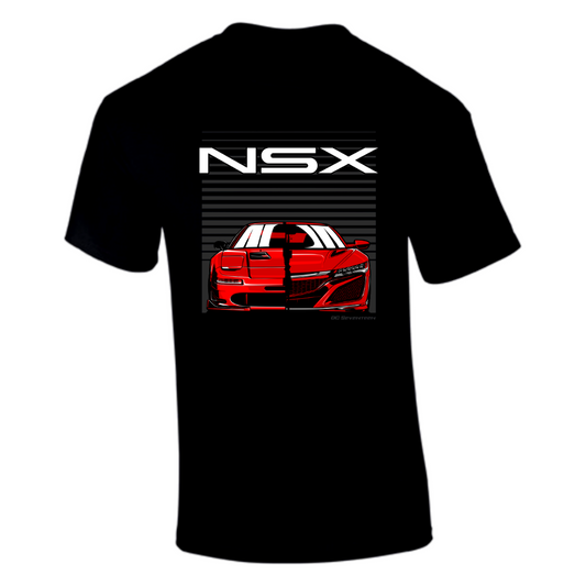 CP-064 Honda NSX Old vs New T-Shirt Schwarz