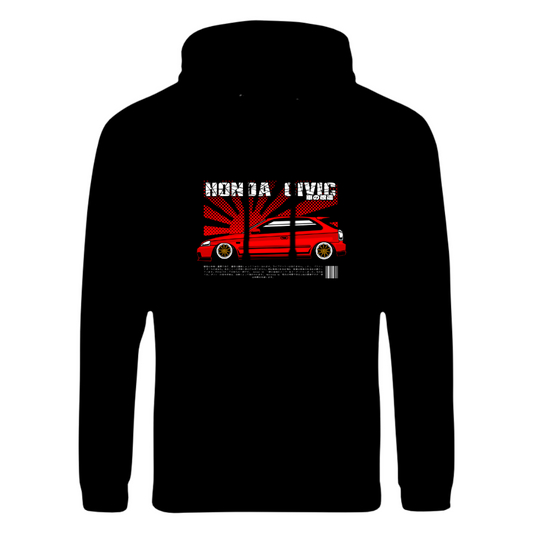 CP-061 Honda Civic EK EJ Japan Hoodie Schwarz