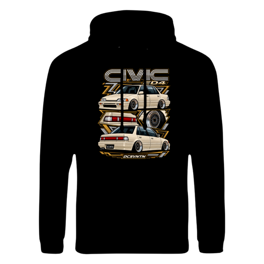 CP-250 Honda Civic ED Limo Hoodie Schwarz