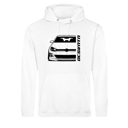 VW Golf MK 7,5 GTI TCR Facelift BJ 2019 – personalisierbares Shirt & Hoodie