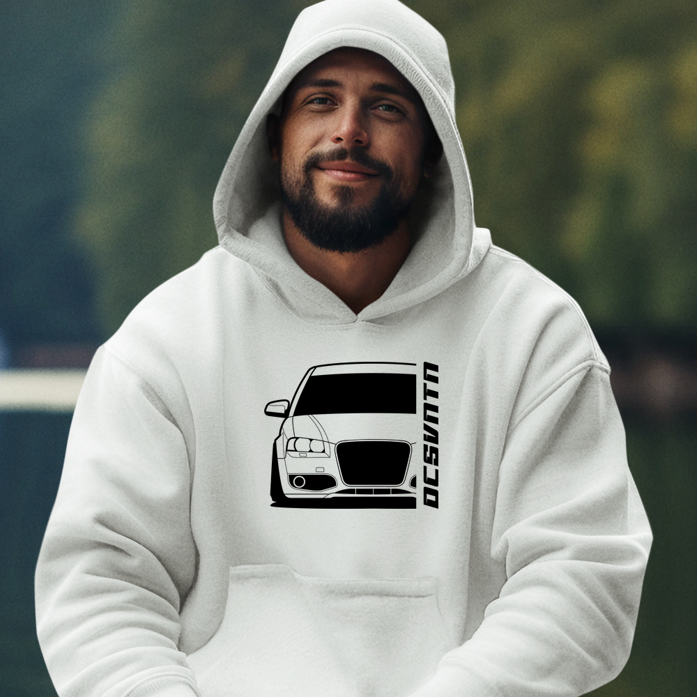 4.	Audi S3 8P T-Shirt mit Print, Car Shirt für Audi Fans Baujahr 2006