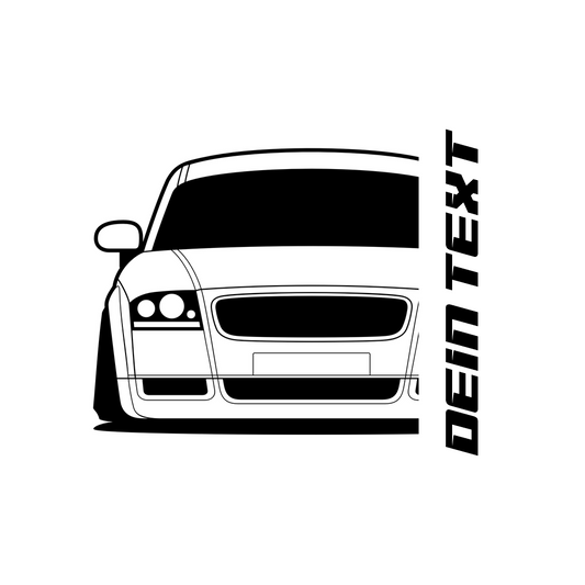 2.	Audi TT 8N T-Shirt mit personalisierbarem Seitenschriftzug für Audi Fans