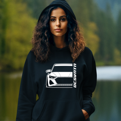 5.	Audi RS7 Sportback Hoodie mit Print, Auto Hoodie für Audi Fans Baujahr 2019