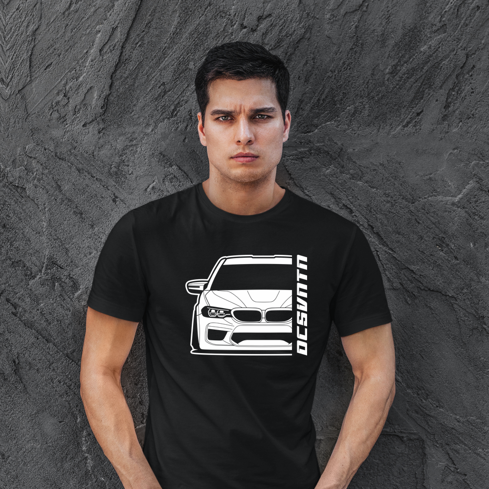 BMW E39 T-Shirt mit Print, Car Shirt für BMW Fans Baujahr 1995
