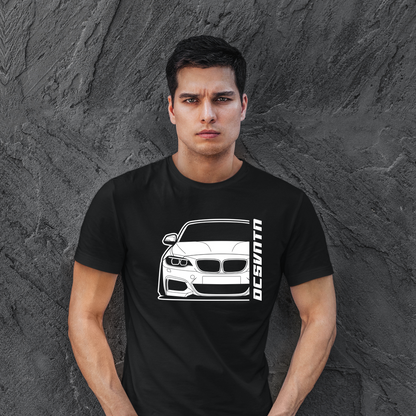 BMW F22 2er T-Shirt mit Print, Car Shirt für BMW Fans Baujahr 2013