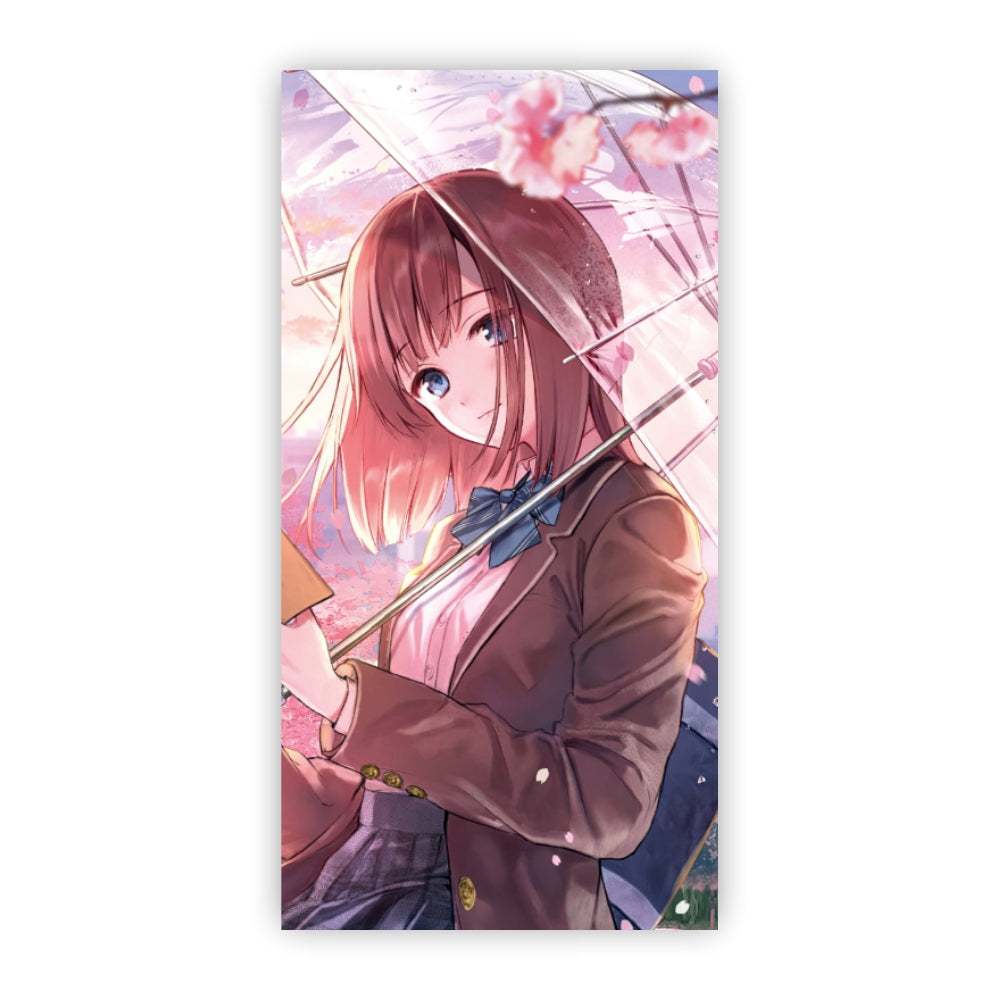 Manga Pink Umbrella B-Säulenskin
