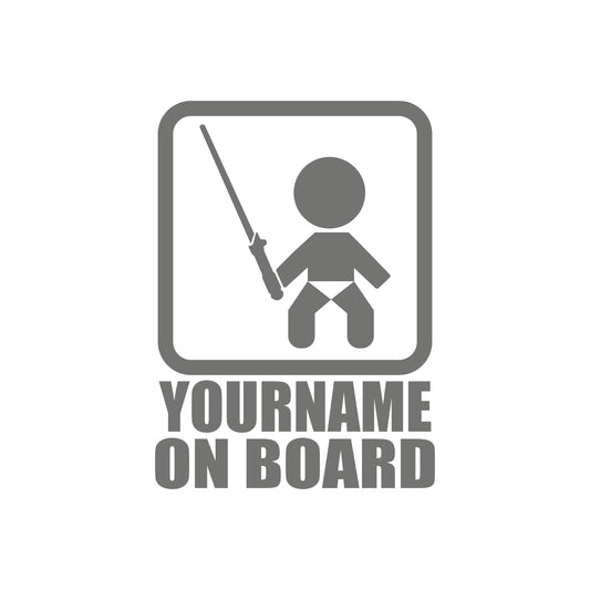 Baby Jedi Your Name on Board – Baby Sticker