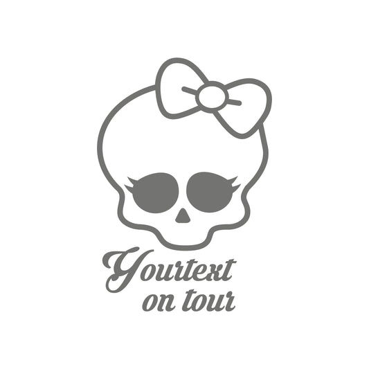 Baby Totenkopf Your Text on Tour – Baby Sticker