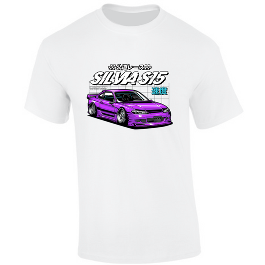 CP-002 Nissan Silvia S15 Lila T-Shirt