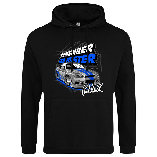 CP-023 Paul Walker Remember the Duster 34GTR Hoodie