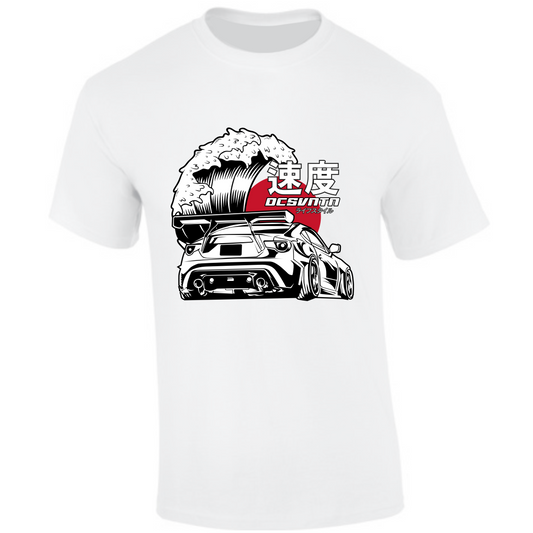 CP-071 Toyota GT86 Wave Japan Rücken T-Shirt