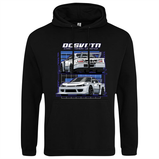 CP-098 Nissan Sylvia S15 Liberty Walk Hoodie schwarz