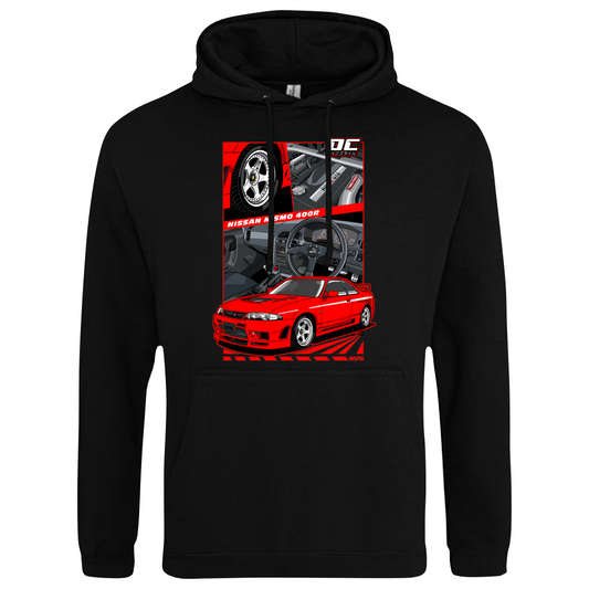 CP-099 Nissan Skyline R33 GTR Nismo 400R Hoodie schwarz