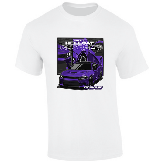 CP-100 SRT Dodge Hellcat Charger T-Shirt weiß