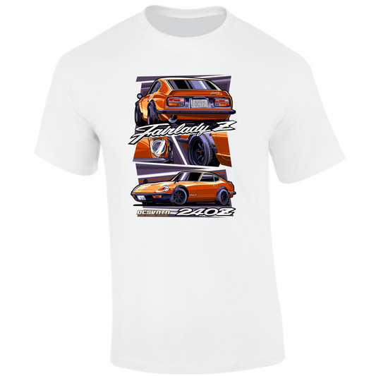 CP-108 Datzun Fairlady Z Gold T-Shirt weiß